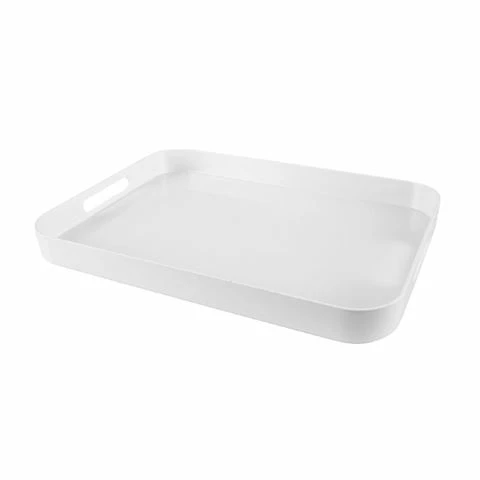 Serroni - Melamine Rectangular Tray White 3 Serroni - Melamine Rectangular Tray White