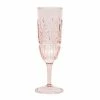 Flair Decor - Scallop Acrylic Champagne Flute Pink