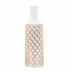 Flair Decor - Gold Lattice Style Water Bottle 1L