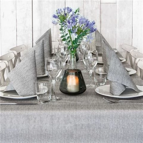 BioNap - Tableset Disposable Tablecloth/Napkins GioGrey 11pc 3 BioNap - Tableset Disposable Tablecloth/Napkins GioGrey 11pc