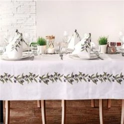 BioNap - TableSet Disposable Tablecloth/Napkin Olives 11pc