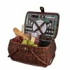 Avanti - 4 Person Willow Drop Handle Picnic Basket Posey 2 Avanti - 4 Person Willow Drop Handle Picnic Basket Posey -Thermos Shop 193399 Large
