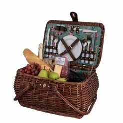 Avanti - 4 Person Willow Drop Handle Picnic Basket Posey
