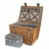 Avanti - 4 Person Jumbo Wicker Picnic Basket Ikat