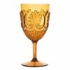 Flair Decor - Acrylic Wine Glass Scollop Amber 1 Flair Decor - Acrylic Wine Glass Scollop Amber -Thermos Shop 409650 Large