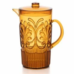 Flair Decor - Acrylic Scollop Des Pitcher Amber