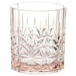 Flair Decor - Acrylic Crystal Cut Tumbler Pink