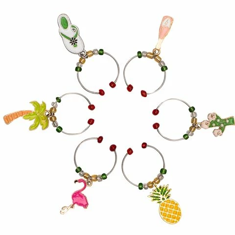 Avanti - Wine Charms Set Tropical 6pce 3 Avanti - Wine Charms Set Tropical 6pce