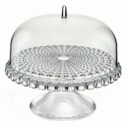 Guzzini - Tiffany Small Cake Stand With Dome Transparent