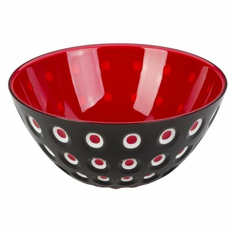 Guzzini - Le Murrine Bowl Black & Red 25cm 3 Guzzini - Le Murrine Bowl Black & Red 25cm