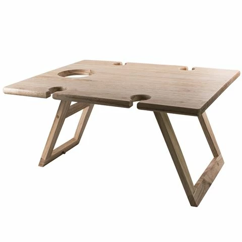 Peer Sorensen - Folding Picnic/Wine Table Rubberwood 48x38cm 3 Peer Sorensen - Folding Picnic/Wine Table Rubberwood 48x38cm