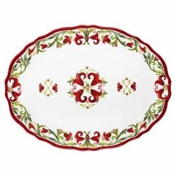 Le Cadeaux - Vischio Oval Platter 41cm