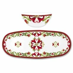 Le Cadeaux - Vischio Bowl & Tray Set 2pce