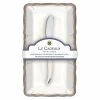 Le Cadeaux - Antique Wht Butter Dish W/Spreader Set2pce