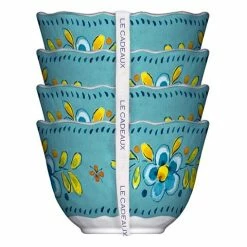 Le Cadeaux - Madrid Dessert Bowls Turquoise Set 4pce