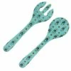 Le Cadeaux - Madrid Salad Servers Turquoise Set 2pce