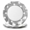 Ex.tra - Paper Plate Polka Dots Silver Set 10pce -Thermos Shop 471156 Large