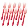 Ex.tra - Plastic Fork Red Set 10pce -Thermos Shop 471162 Large