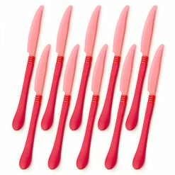 Ex.tra - Plastic Knife Red Set 10pce