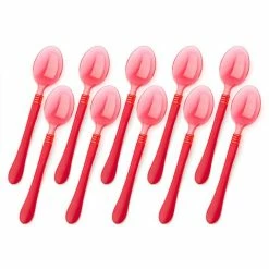 Ex.tra - Plastic Spoon Red Set 10pce