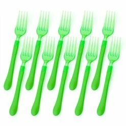 Ex.tra - Plastic Fork Green Set 10pce