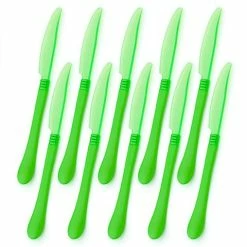 Ex.tra - Plastic Knife Green Set 10pce