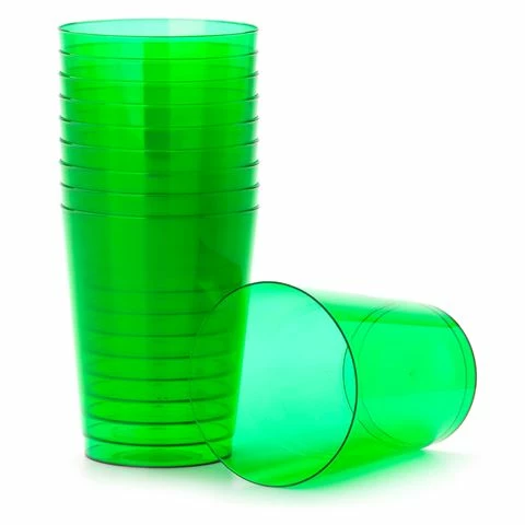 Ex.tra - Plastic Cup Green Set 10pce 3 Ex.tra - Plastic Cup Green Set 10pce