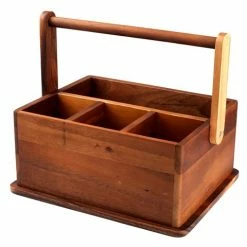 Davis & Waddell - Acacia Wood Barbecue Caddy