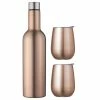 Avanti - Double Wall Insul Wine Traveller Rose Gold Set 3pce -Thermos Shop 581379 Large