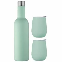 Avanti - Double Wall Insul Wine Traveller Mint Set 3pce