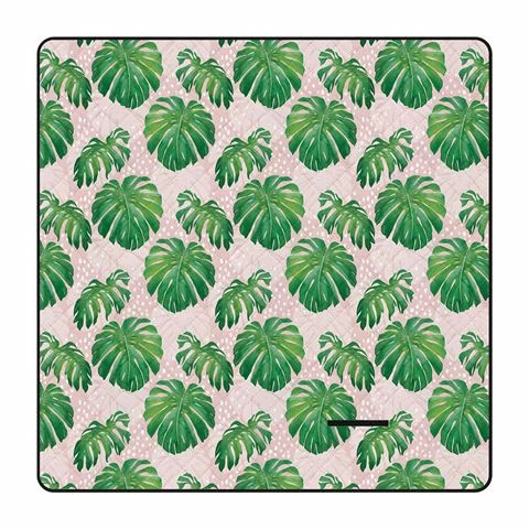 A.Trends - Picnic Rug Spotty Monstera Pink 3 A.Trends - Picnic Rug Spotty Monstera Pink