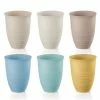 Guzzini - Tierra Assorted Set Of 6 Tall Tumblers 2 Guzzini - Tierra Assorted Set Of 6 Tall Tumblers -Thermos Shop 589859 Large
